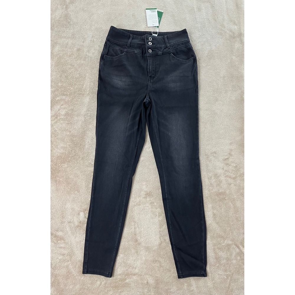 Halara Flex Denim High Waisted‎ Skinny Leggings Jeans Women's S Faded Black NEW